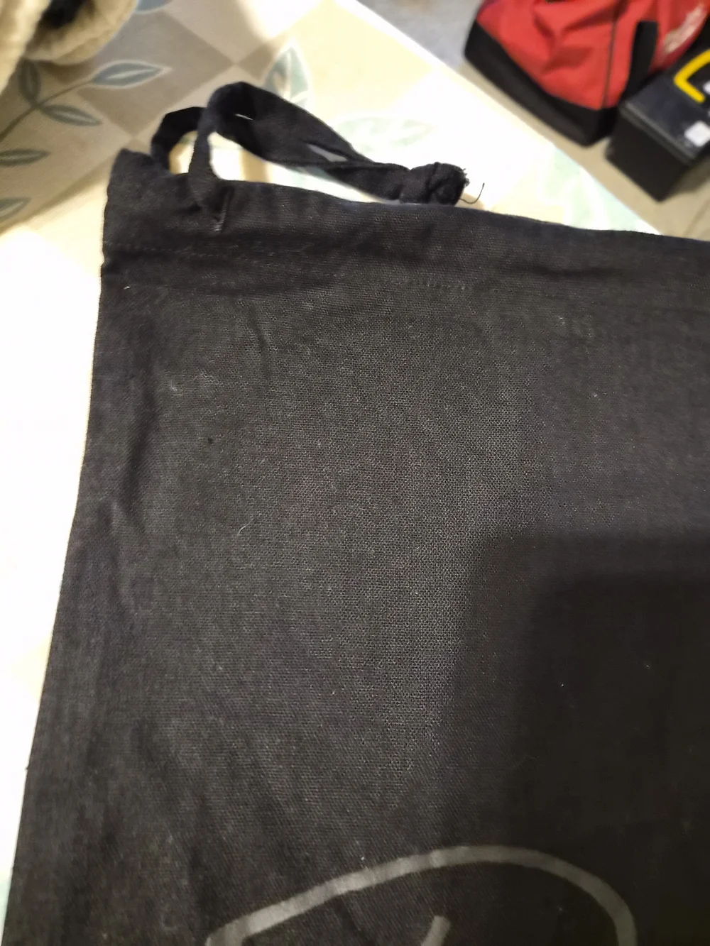 Rails Black Cotton Canvas Drawstring Dust Bag Storage Pouch 15x11.5